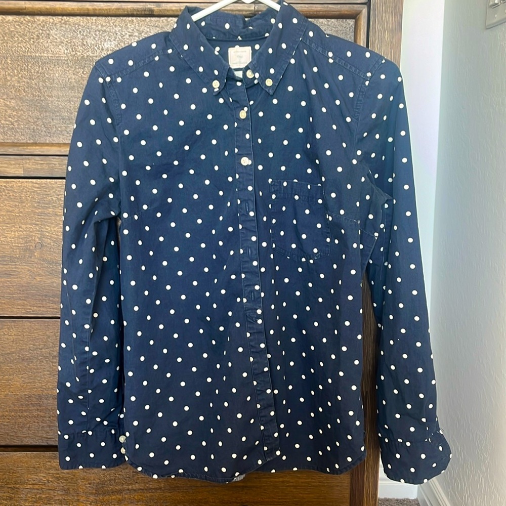 Gap Shrunken Boyfriend Buttondown